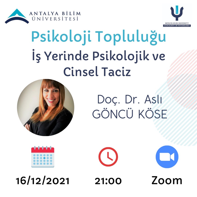 İş Yerinde Psikoloj ve Cinsel Taciz